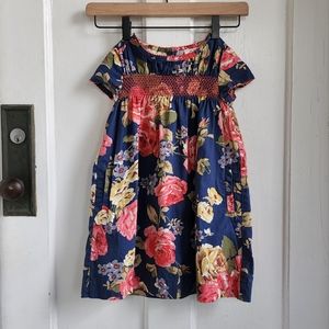 Mini Boden Floral Print Dress, Sz 4-5Y